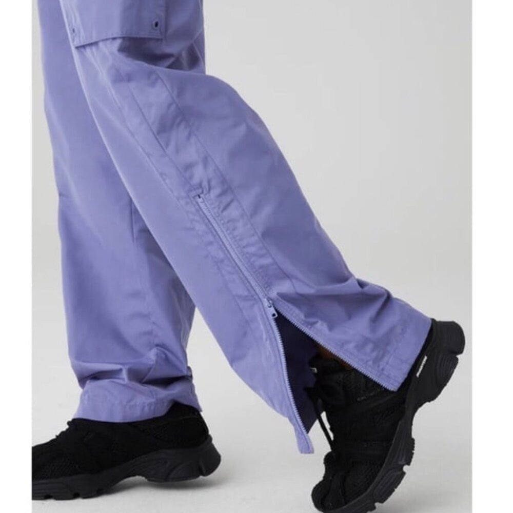 Alo Yoga International Wide Leg City Pant Infinity Blue Purple Women XS/Small - Picture 4 of 16
